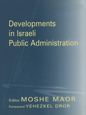 cover image of Developments in Israeli Public Administration